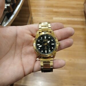 Invicta Gold and Black Watch
